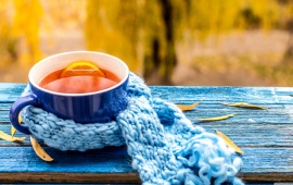 Cup of Tea in Autumn