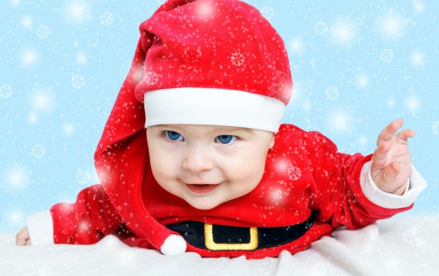 Cute Little Boy Santa