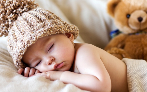 Cute Sleeping Baby Toy Bear (click to view)