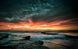 Dramatic Sea Sunset