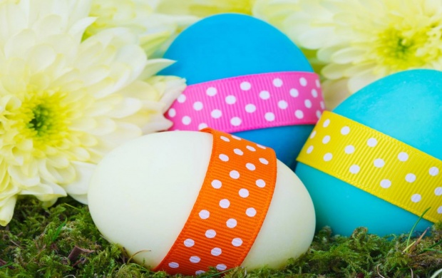 Easter Eggs And Flowers (click to view)