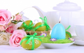 Easter Eggs Candle