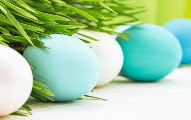 Easter Eggs Decoration Spring Flowers