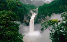 Ecuador Waterfall