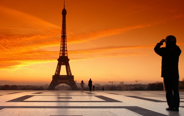 Eiffel Tower At Sunset (click to view)