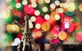 Eiffel Tower Christmas Lights