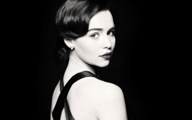 Emilia Clarke In Black Dress