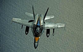 F18 Hornet Water Background