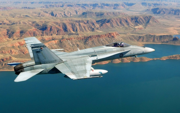 F A 18 Hornet On Sky (click to view)