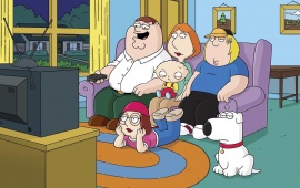 Family Guy Watching Tv