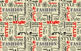 Fashion Style Words Letters