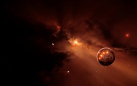 Flash Planet Nebula Space