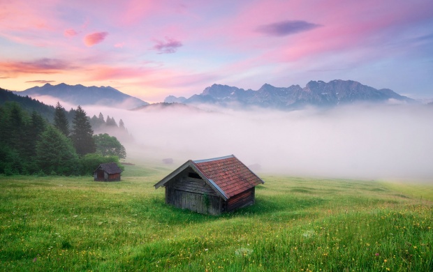 Fog Evening Houses Bovary (click to view)
