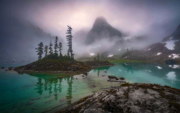 Foggy Mountain Lake (click to view)