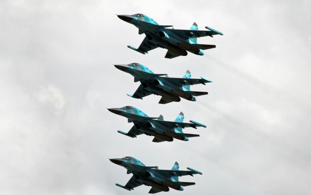 Four Su-34 Aircraft (click to view)