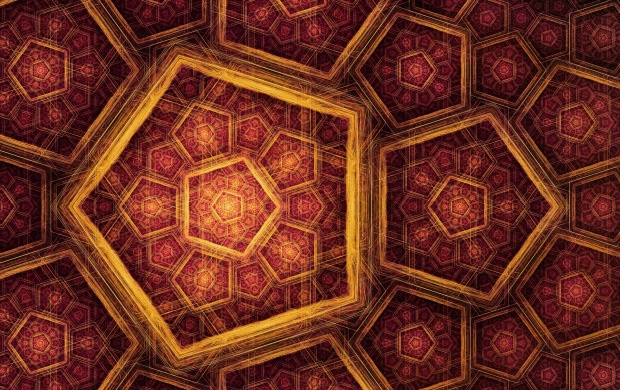 Fractal Gold Mosaic (click to view)