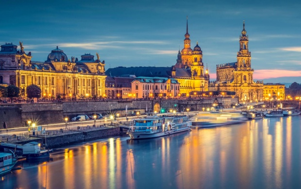 Germany Cityscape On The Elbe River (click to view)