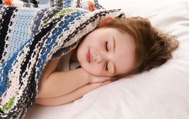 Girl Sleep In Blanket