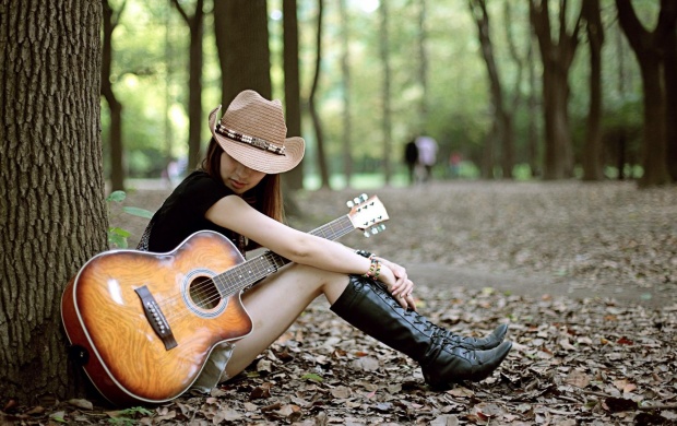 Girl With Guitar (click to view)