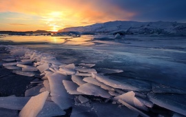 Glacier Sunsets