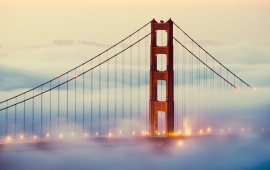 Golden Gate Bridge in Mist