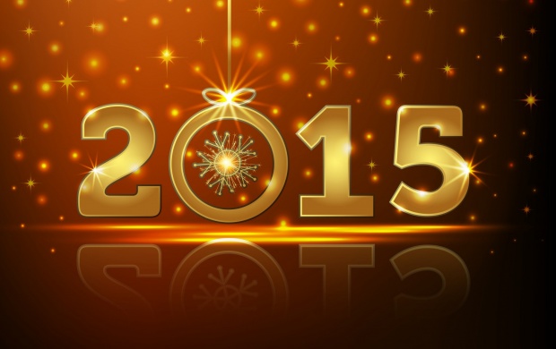 Golden Happy New Year 2015