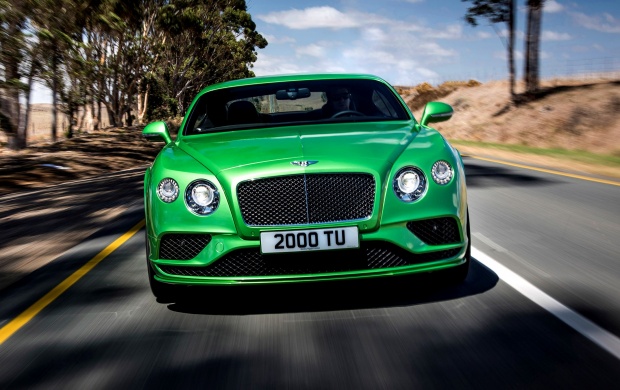 Green Bentley Continental GT 2016