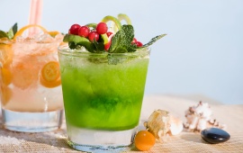 Green Cocktail Drink