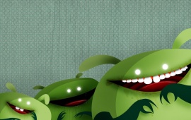 Green Laughter Aliens