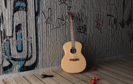 Guitar And Flower