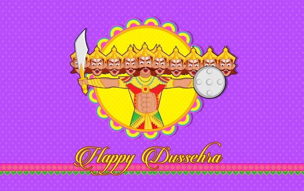 Happy Dussehra Cartoon