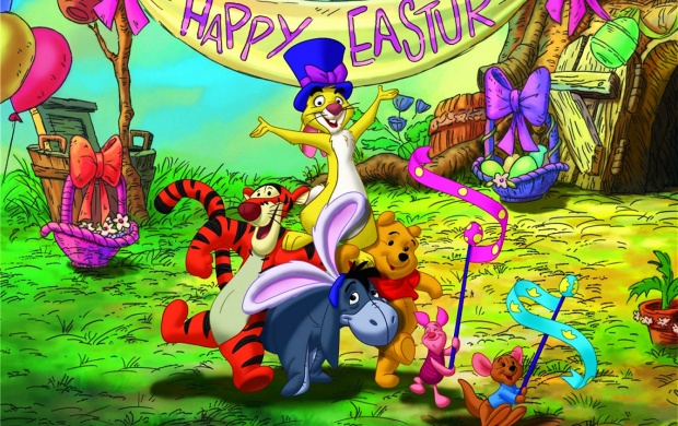 Happy Eastur Cartoon