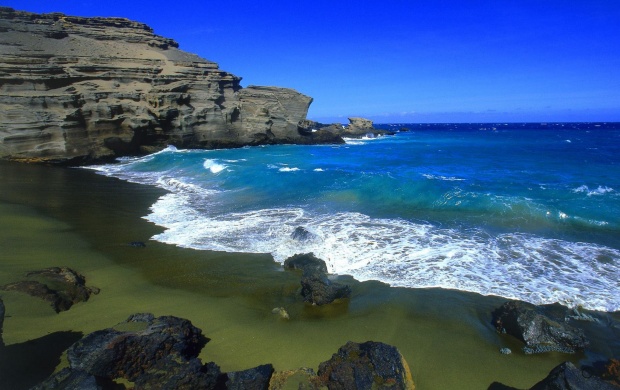 Hawaii Green Beach (click to view)