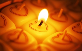Heart Candles Light