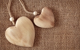 Hearts Wood Love