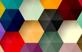 Hexagon Colorful Abstract