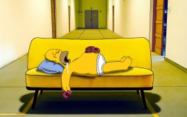 Homer Simpson Sleeping
