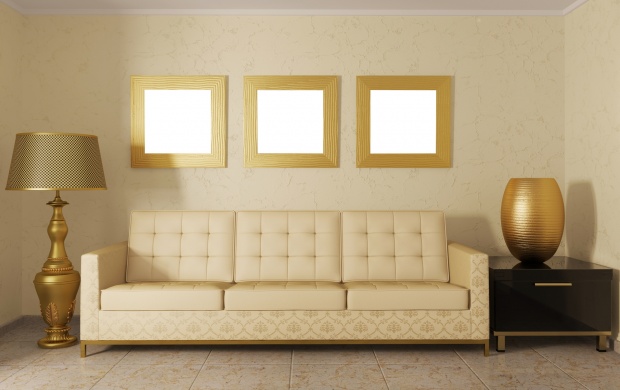 Interior Design Room Sofa And Pillows (click to view)