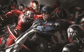 Iron Man And Captain America Art