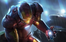 Iron Man in the Rain