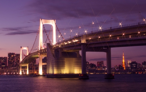 Japan Night Bridges Lights (click to view)