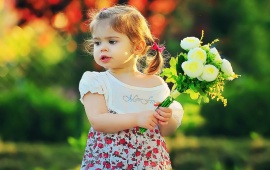 Jenny With Flowers