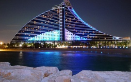Jumeirah Beach Hotel At Night