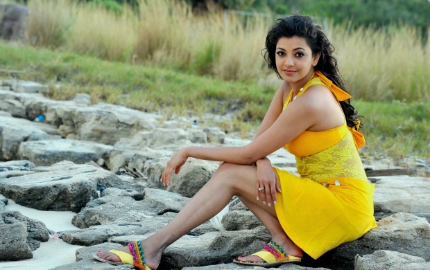 Kajal Agarwal In Yellow Dress (click to view)