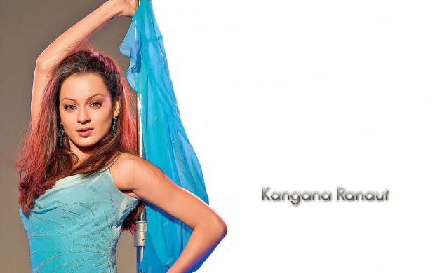 Kangana Ranaut In Blue Dress