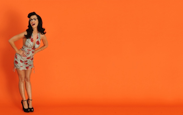 Katy Perry Orange Background