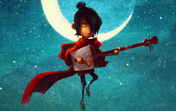 Kubo And The Two Strings Playing Guitar (click to view)
