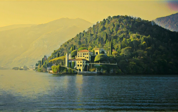 Lake Como Painting