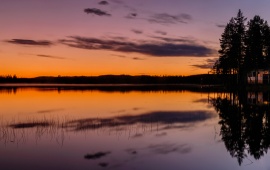 Lake Reflection at Sunset
