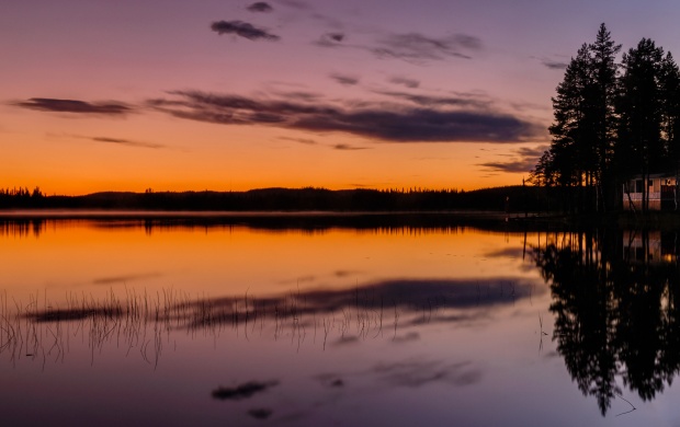 Lake Reflection at Sunset (click to view)